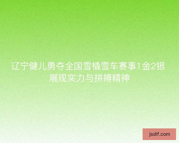 辽宁健儿勇夺全国雪橇雪车赛事1金2银 展现实力与拼搏精神